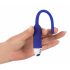 Vibratore uretrale in silicone cavo You2Toys - blu (7mm) 