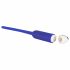 Vibratore uretrale in silicone cavo You2Toys - blu (7mm) 