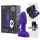 b-Vibe Rimming - vibratore anale con perline rotanti (viola)