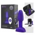 Vibratore anale b-Vibe Rimming con perline rotanti (viola) 