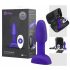 b-Vibe Rimming - vibratore anale con perline rotanti (viola)