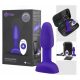 b-Vibe Rimming - vibratore anale con perline rotanti (viola)