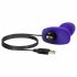 b-Vibe Rimming - vibratore anale con perline rotanti (viola)