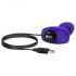 b-Vibe Rimming - vibratore anale con perline rotanti (viola)