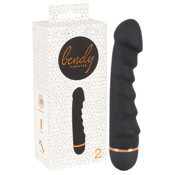 You2Toys - Bendy Ripple - vibratore nervato (nero)