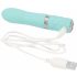 Vibratore a Bacchetta Flirty di Pillow Talk - Ricaricabile in Turchese 