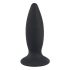 Vibratore Anale Silenzioso in Silicone per Principianti Black Velvet S - Ricaricabile - Piccolo (Nero) 