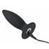 Vibratore Anale Silenzioso in Silicone per Principianti Black Velvet S - Ricaricabile - Piccolo (Nero) 