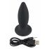 Vibratore Anale Silenzioso in Silicone per Principianti Black Velvet S - Ricaricabile - Piccolo (Nero) 