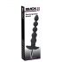 Black Velvet - Vibratore anale nero con 5 perle ricaricabile