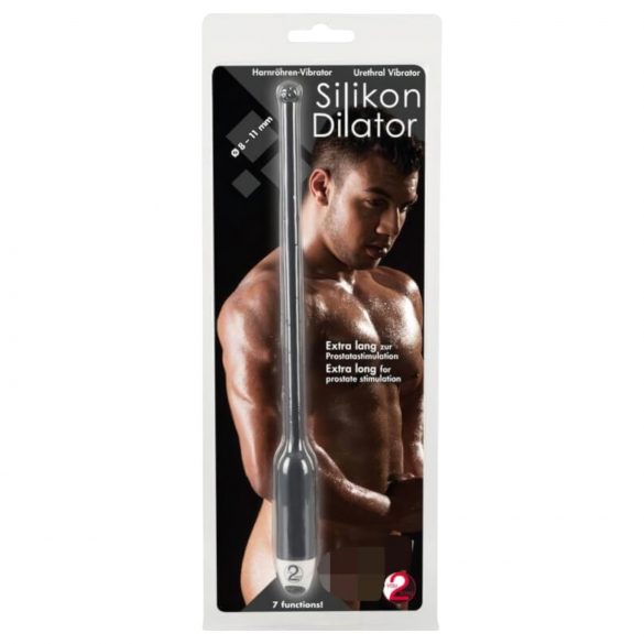 You2Toys DILATOR - Vibratore uretrale in silicone nero (8-11mm)