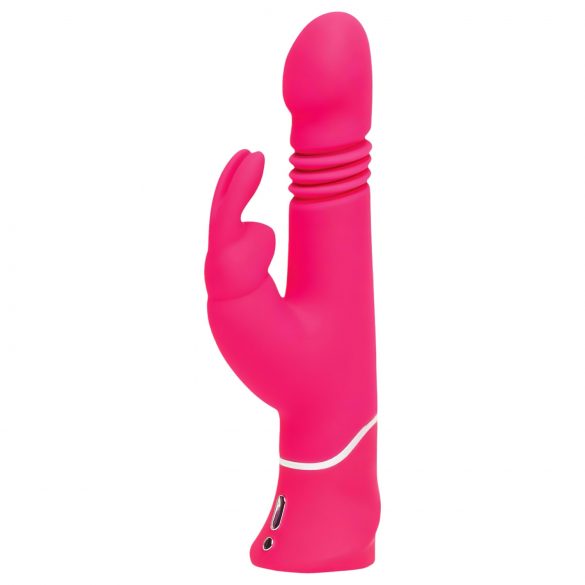 Happyrabbit Thrusting - Vibratore spingente con stimolatore clitorideo (rosa)