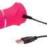 Happyrabbit Thrusting - vibratore con funzione di spinta e braccio stimolatore del clitoride ricaricabile (rosa)