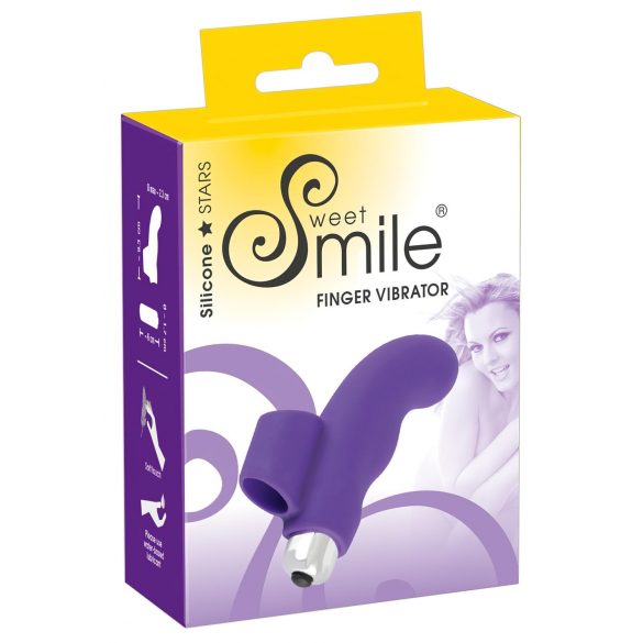 Ditalino Ondulato in Silicone SMILE - Massaggiatore per Punto G (Viola) 