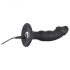 Black Velvet - vibratore anale nero con pene ricaricabile