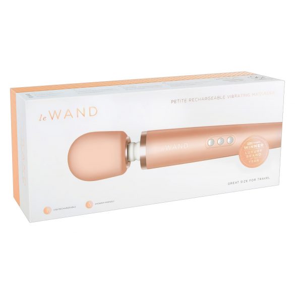 Le Wand Petite - Massaggiatore Vibratore Ricaricabile Esclusivo (Oro Rosa) 