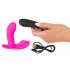 Vibratore ricaricabile con telecomando SMILE Panty per slip (rosa) 