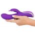 SMILE Turbo Rotante - Vibratore con testa girevole e stimolatore clitorideo (viola)