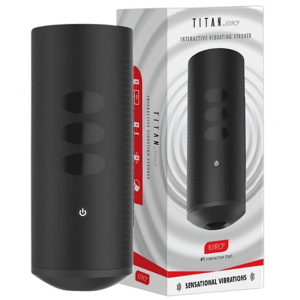 Kiiroo Titan Experience - masturbatore interattivo ricaricabile (nero)