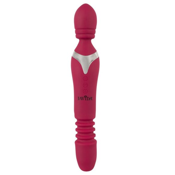 Vibratore massaggiante multifunzionale Javida con tecnologia thrusting (rosso) 