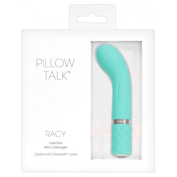 Pillow Talk Racy - vibratore G-punto ricaricabile e sottile (turchese)