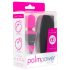 Vibratore Massaggiante Compatto PalmPower Pocket con Custodia e Ricarica USB (Rosa-Nero) 