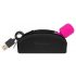 Vibratore Massaggiante Compatto PalmPower Pocket con Custodia e Ricarica USB (Rosa-Nero) 