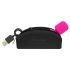 Vibratore Massaggiante Compatto PalmPower Pocket con Custodia e Ricarica USB (Rosa-Nero) 