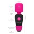 Vibratore Massaggiante Compatto PalmPower Pocket con Custodia e Ricarica USB (Rosa-Nero) 