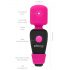 Vibratore Massaggiante Compatto PalmPower Pocket con Custodia e Ricarica USB (Rosa-Nero) 