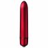 Vibratore in stick metallizzato, compatto per viaggio, Rocks Off - Scarlet Velvet 