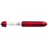 Vibratore in stick metallizzato, compatto per viaggio, Rocks Off - Scarlet Velvet 