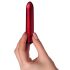 Vibratore in stick metallizzato, compatto per viaggio, Rocks Off - Scarlet Velvet 