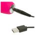 Vibratore Impermeabile Curvo Slim con Stimolatore Clitorideo Ricaricabile Happyrabbit (rosa) 