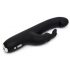 Vibratore Impermeabile Slim per Punto G con Stimolatore Clitorideo Happyrabbit (nero) 