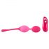 Palline dell'amore SMILE - Uovo vibrante ricaricabile da 82g con telecomando (rosa) 