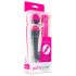 PalmPower Wand - vibratore massaggiante con power bank (rosa-grigio)