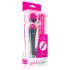 PalmPower Wand - Massaggiatore vibrante con power bank (rosa-grigio)