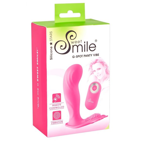 SMILE G-Spot Panty - vibratore ricaricabile con telecomando da indossare (rosa)