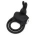 Anello per Pene e Testicoli con Vibrazione e Stimolatore Clitorideo Happyrabbit (Impermeabile, Ricaricabile USB, Nero) 