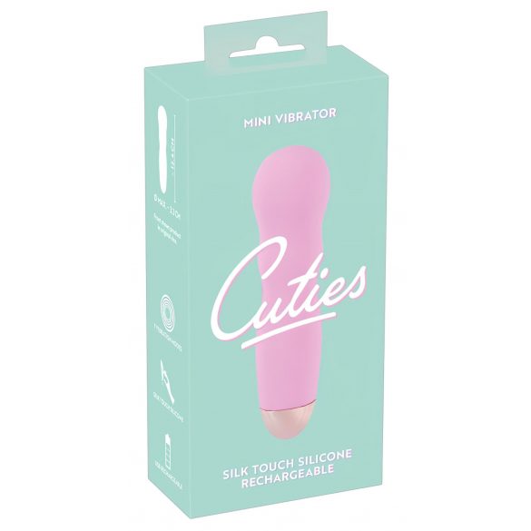 Vibratore Cuties Mini Rose in silicone ondulato ricaricabile (rosa) 