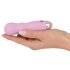 Vibratore Cuties Mini Rose in silicone ondulato ricaricabile (rosa) 