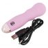 Vibratore Cuties Mini Rose in silicone ondulato ricaricabile (rosa) 