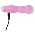 Vibratore Cuties Mini Rose in silicone ondulato ricaricabile (rosa) 