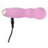 Vibratore Cuties Mini Rose in silicone ondulato ricaricabile (rosa) 