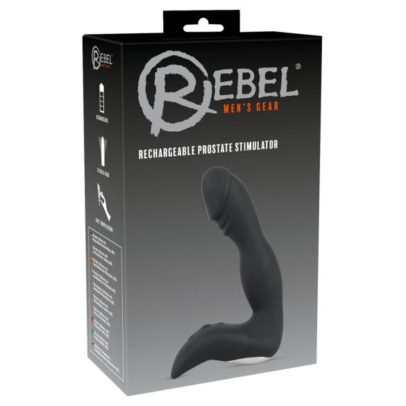 Rebel - vibratore per pene ricaricabile (nero)