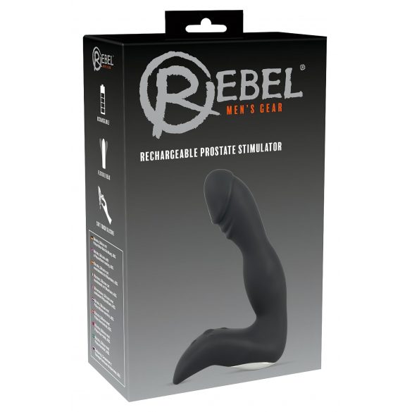 Rebel - vibratore per pene ricaricabile (nero) 