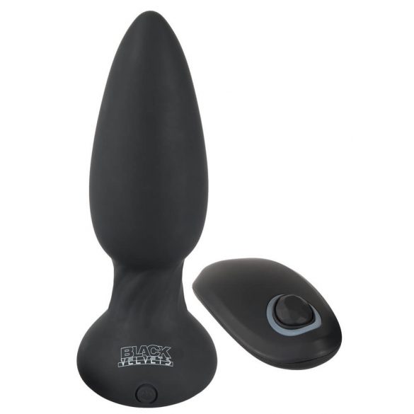 Vibratore Anale Nero Black Velvet con Telecomando e Batteria Ricaricabile 