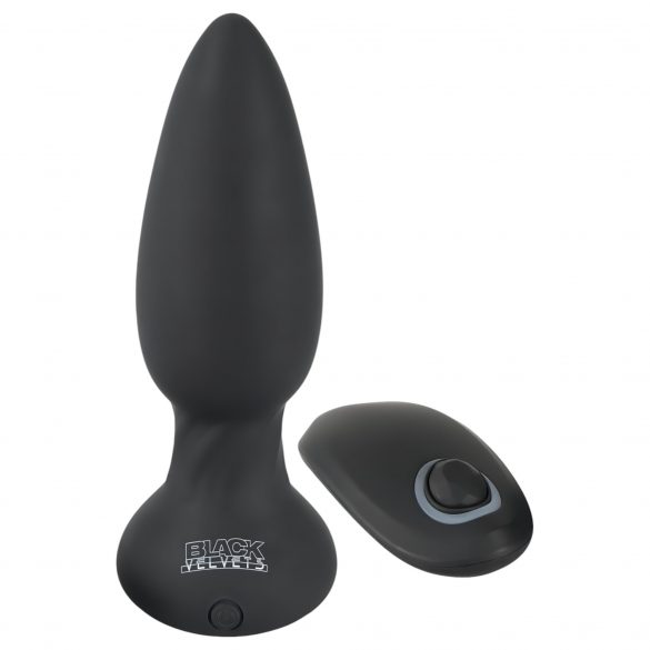 Black Velvet - vibratore anale ricaricabile con telecomando (nero)