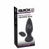 Black Velvet - vibratore anale ricaricabile con telecomando (nero)